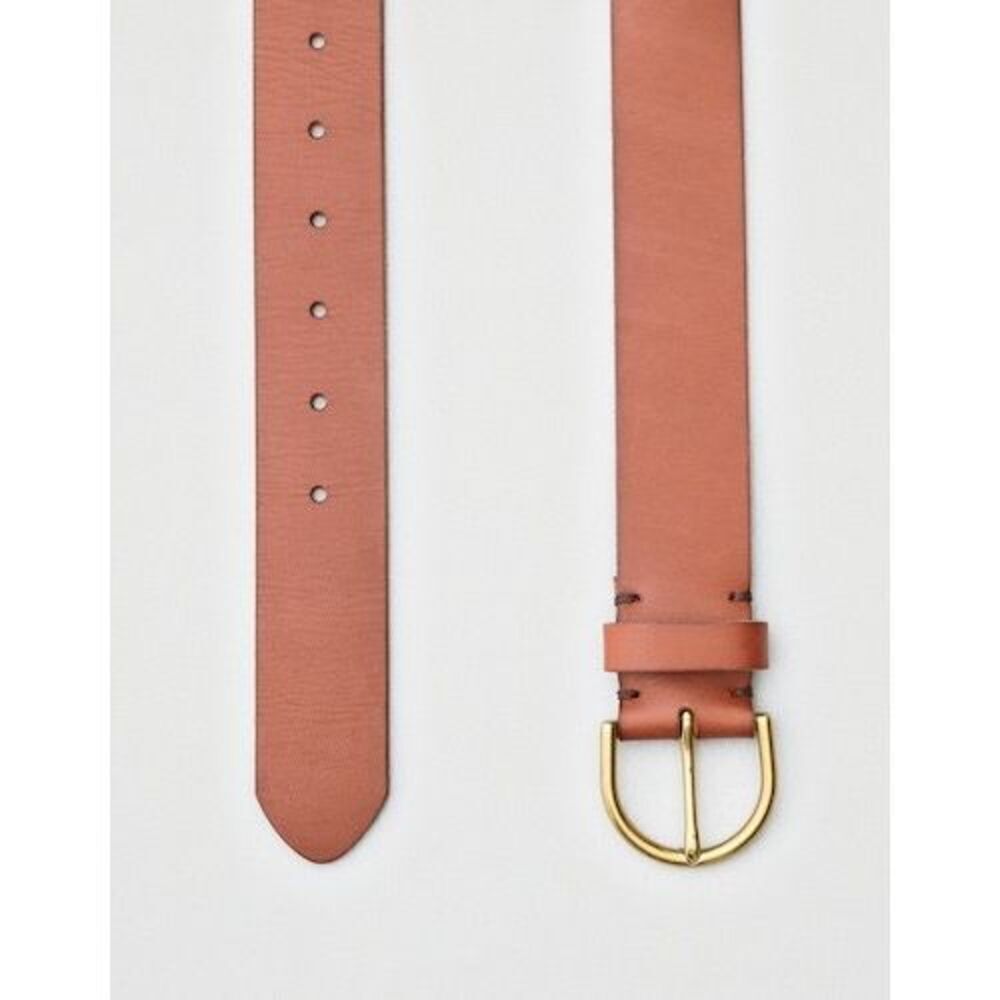 ✨AMERICAN EAGLE WOMEN BROWN HIGH-WAISTED LEATHER SZ MEDIUM BELT✨ - Picture 2 of 7